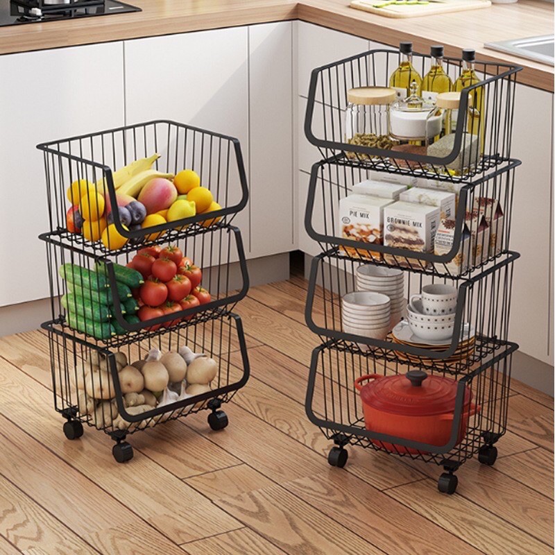 KỆ BẾP 4,5 TẦNG ĐA NĂNG ĐỰNG RAU CỦ TIỆN LỢI