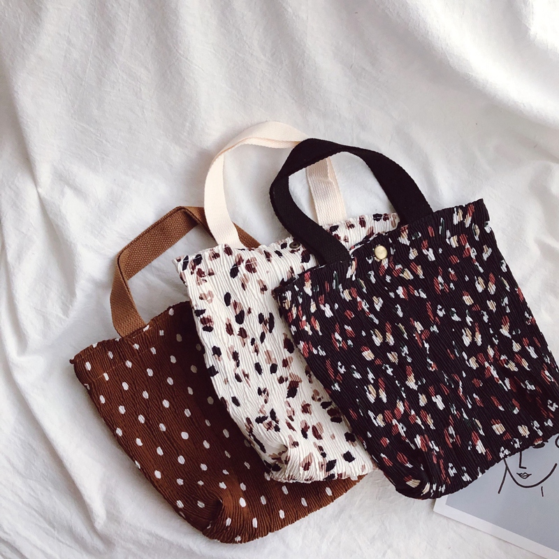 Túi Xách Tay In Hoa Cho Bé Gái