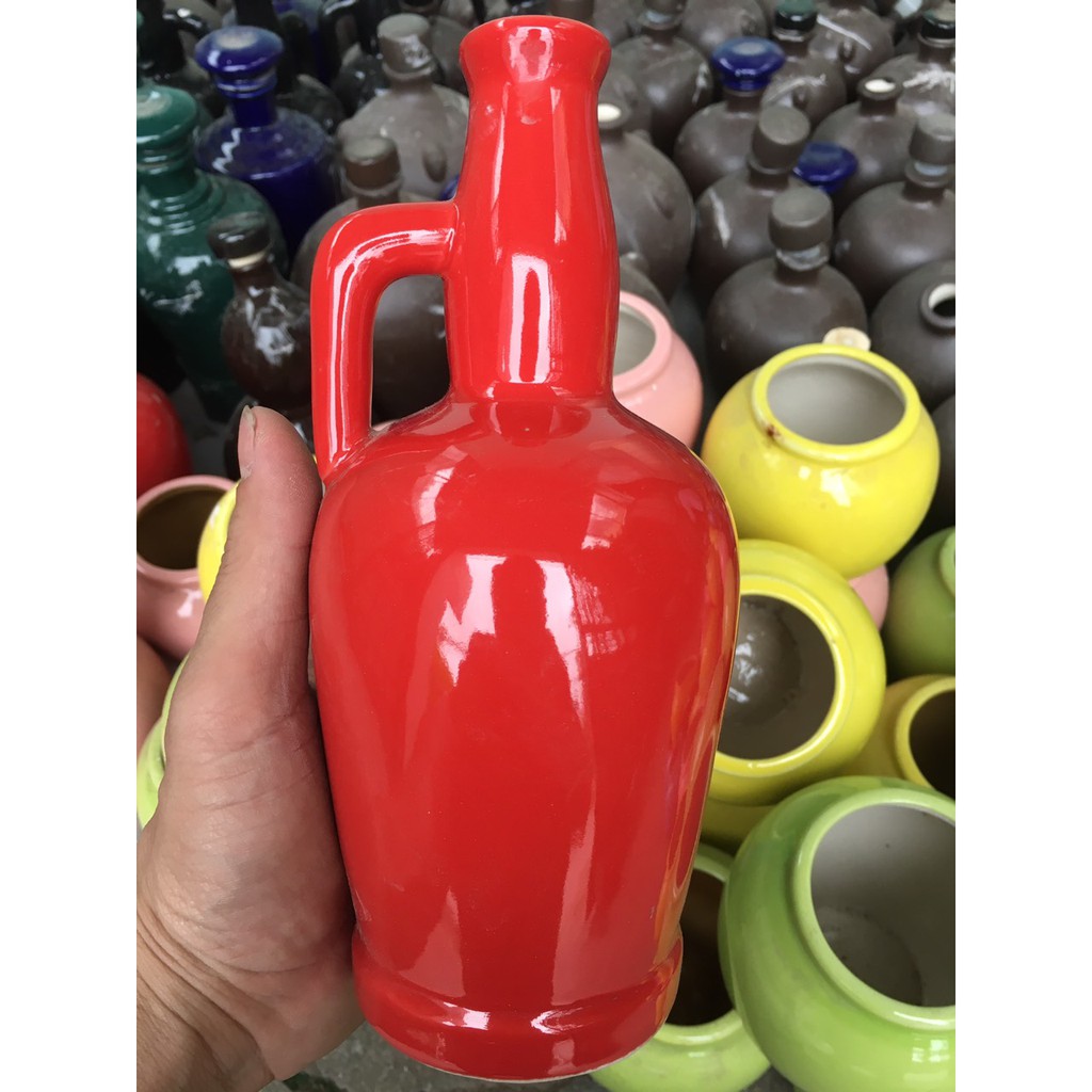 Bình chứa rượu, chứa nước + Kèm nút...hàng Bát Tràng - Chỉ bán hàng loại 1
