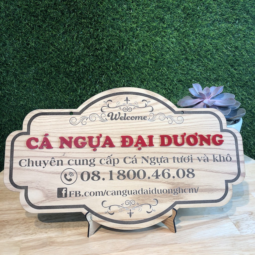 Bảng Gỗ Tên Shop - Miễn Phí Thiết Kế theo yêu cầu