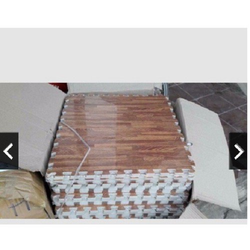 Thảm xốp lót nền trải sàn vân gỗ cỡ Đại 60x60cm (bộ 6 miếng dày 1cm)