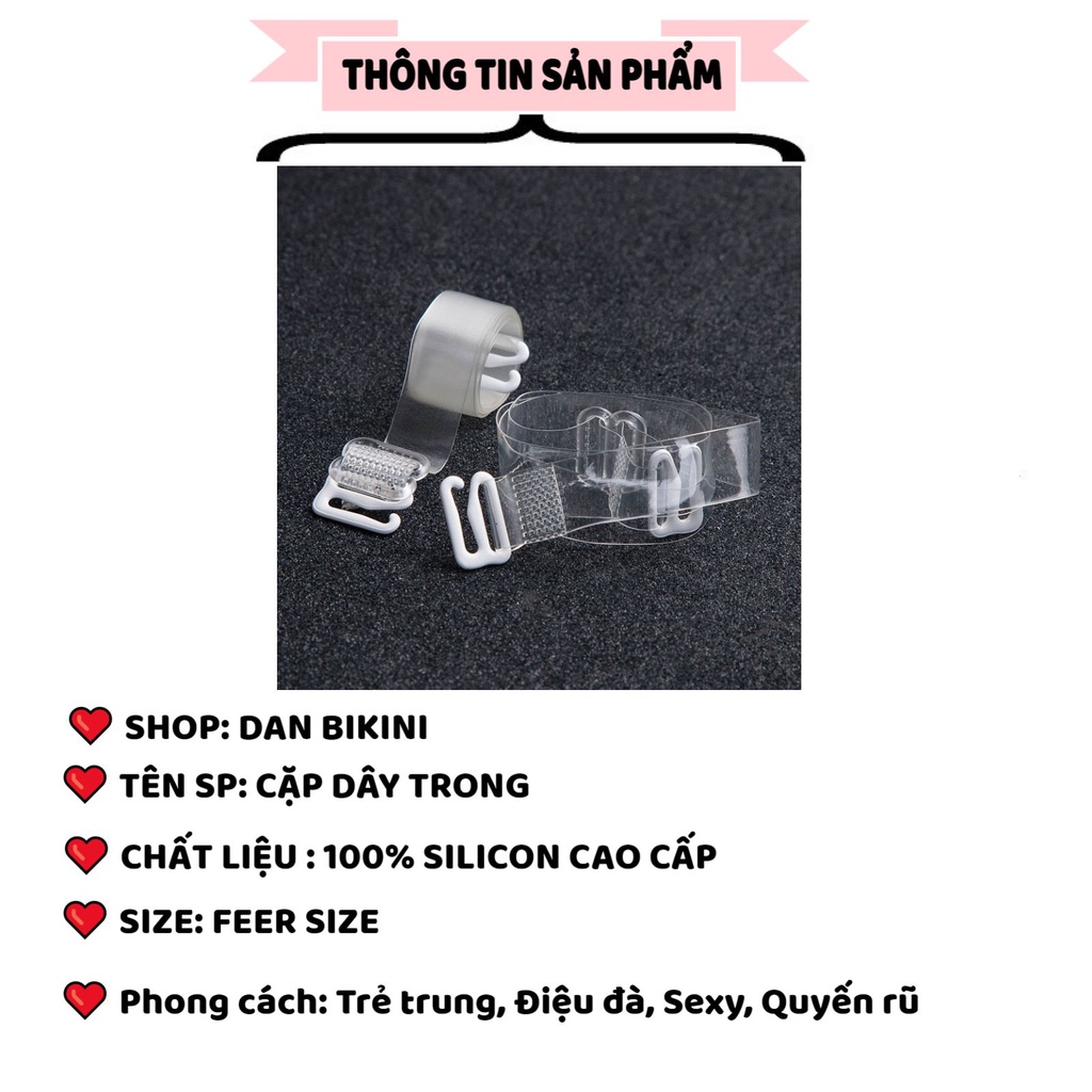 Dây quai áo lót ngực trong suốt nhựa dẻo siêu dai siêu bền hở vai hở lưng