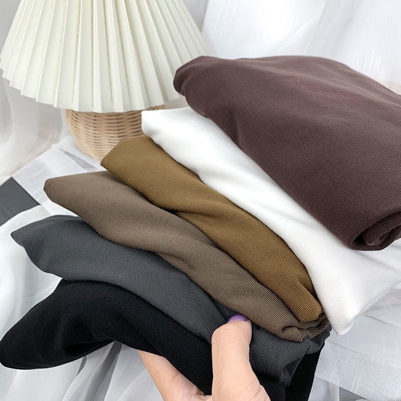 Áo Thun Tay Dài Phồng Cổ Lọ Mẫu Mới Năm 2021 Phong Cách Phương Tây Thời Trang Thu Đông Hàn Quốc Cho Nữ