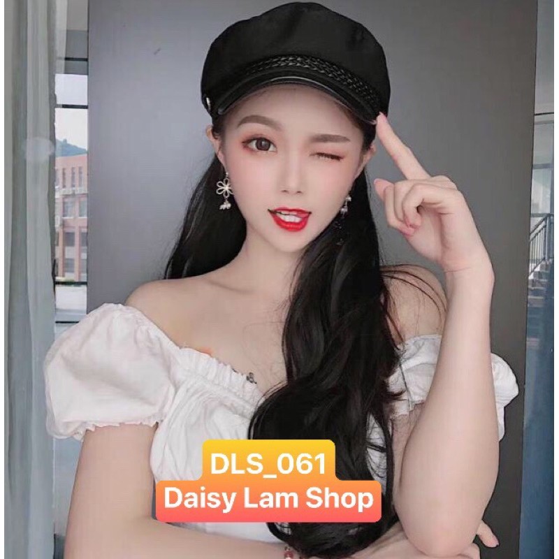 TẶNG MŨ- ĐUÔI TÓC GIẢ XOĂN DẠNG BĂNG GAI DÍNH S061