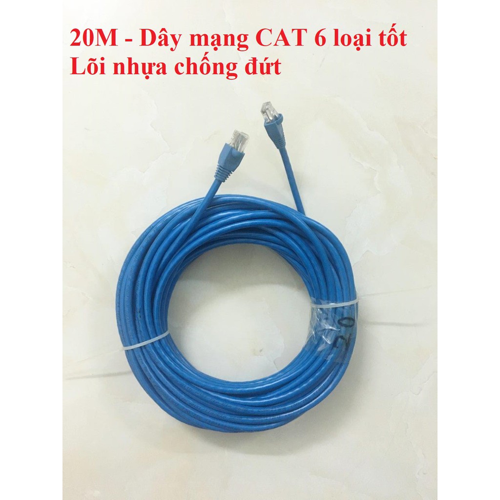 Dây mạng 15m / 20m CAT 6  bấm sẵn 2 đầu
