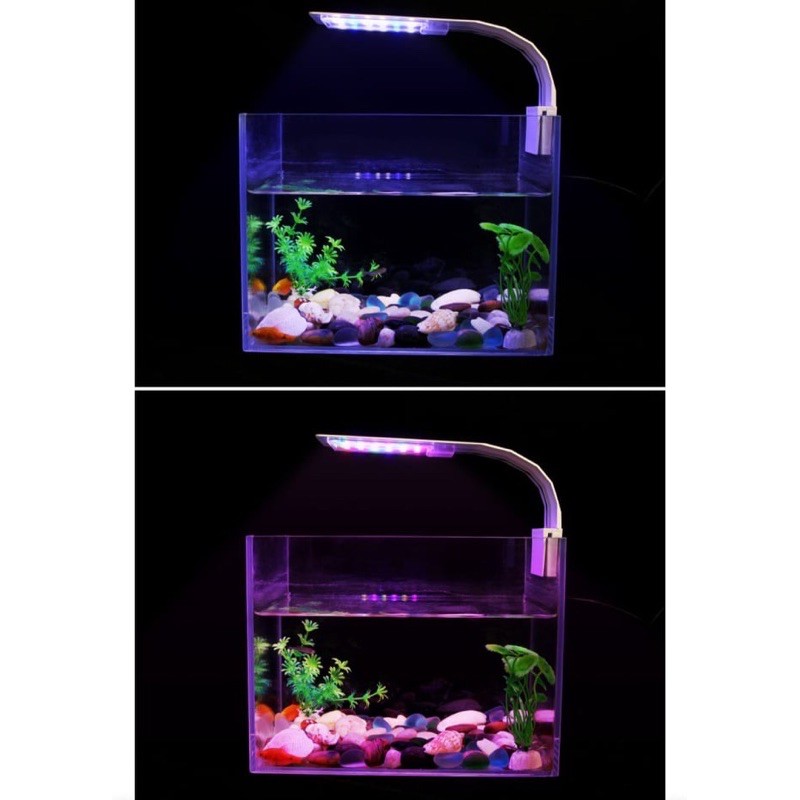 Đèn Kẹp Cho Hồ Cá/Thuỷ Sinh Siêu Mỏng ÁNH SÁNG WRGB (12W)