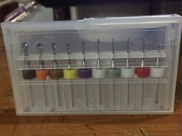 Combo 10 mũi khoan CNC 0.6 0.7 0.8 0.9 1.0 1.2 1.5 2.0 2.5 3.0