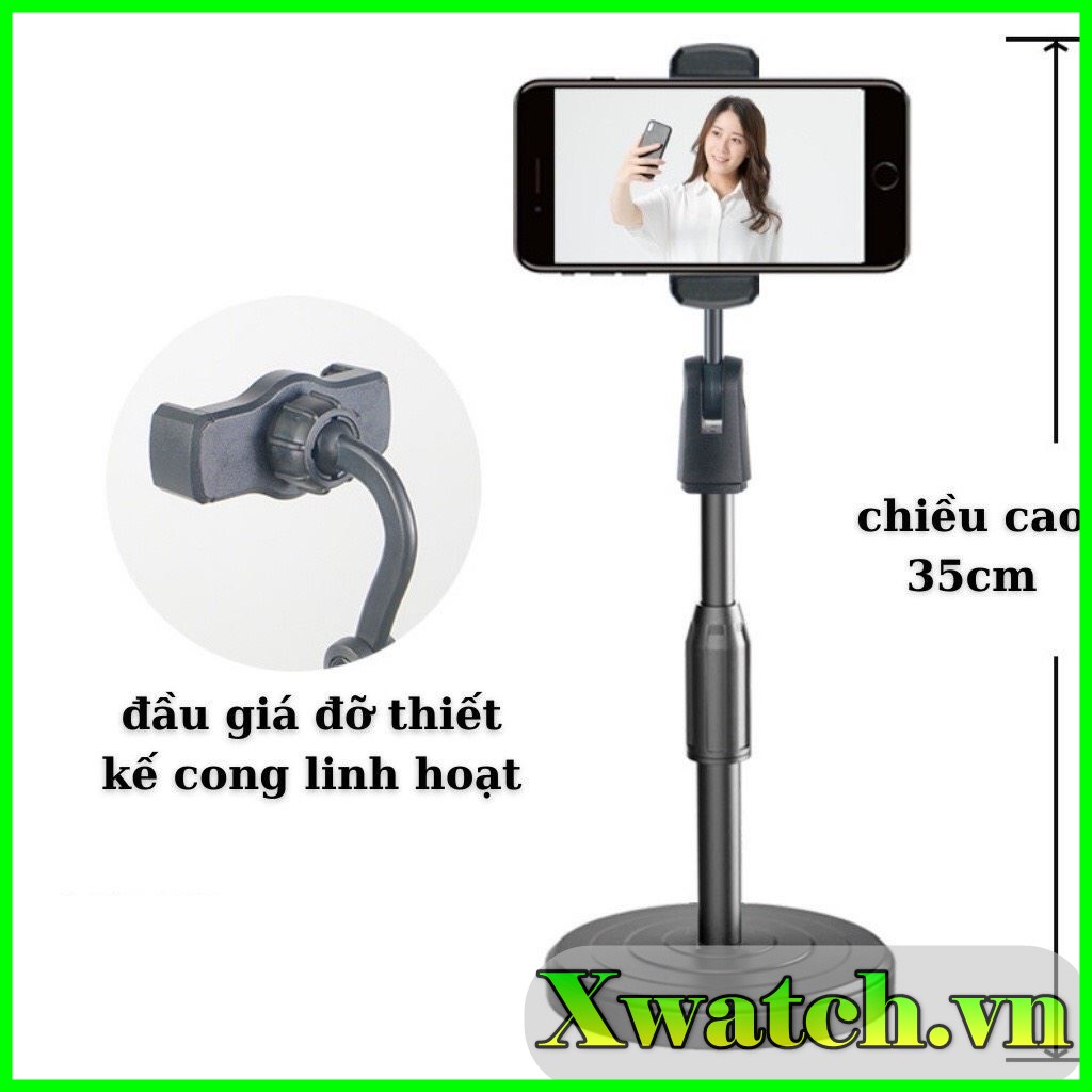 Giá Đỡ Kẹp Điện Thoại Livestream Học Online xem phim Xoay 360 Độ dùng để Quay Phim Ghi Hình Đa Năng