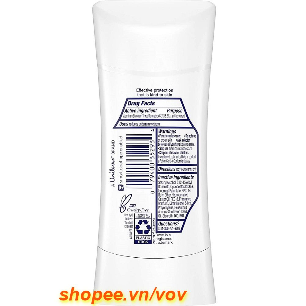 Sáp Dove 74g Beauty Finish Khử Mùi Dưới Cánh Tay Cho Nữ Suốt 48h Chính Hãng.