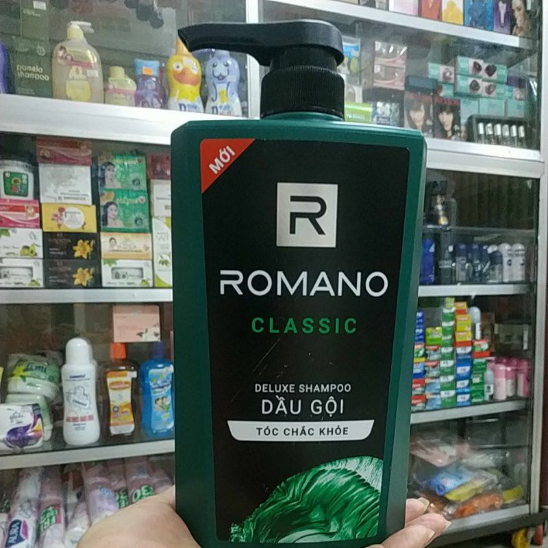 DẦU GỘI DƯỠNG TÓC CHẮC KHỎE ROMANO CLASSIC 650G,HƯƠNG NƯỚC HOA NAM TÍNH