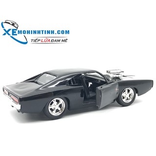 Xe Mô Hình DOM'S DODGE CHARGER 1:32Jada (ĐEN)