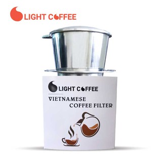 Phin inox cỡ lớn pha cà phê - Trắng bạc -  Light coffee