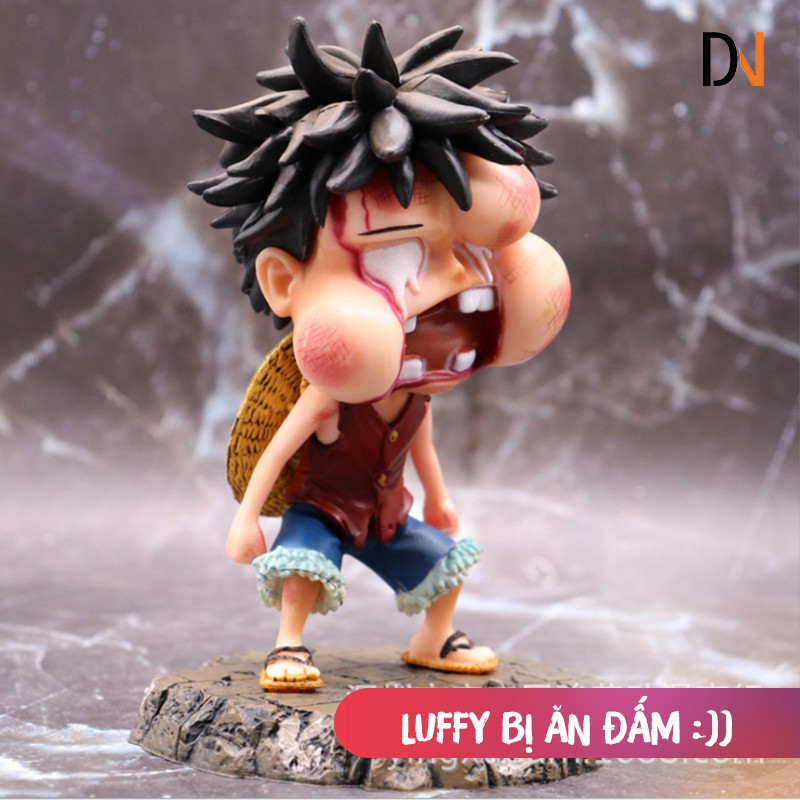 Mô Hình Luffy Bị Ăn Đấm - One Piece