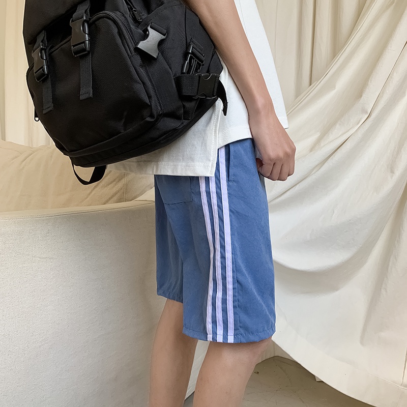Quần short nam thời trang mùa hè viền sọc độc đáo