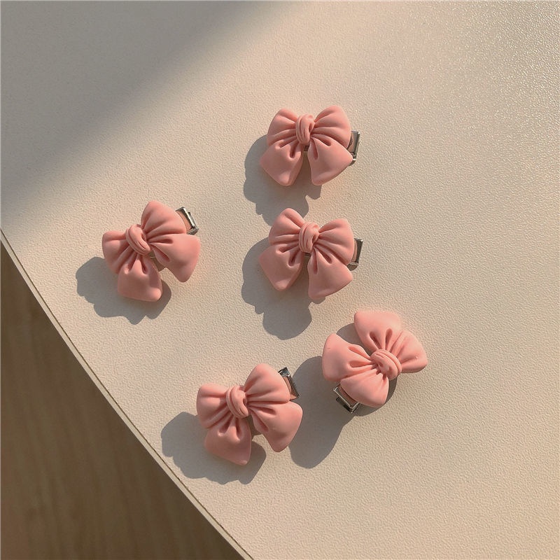 Set 5 kẹp tóc nơ TENDER AFTERNOONS thiết kế thời trang phong cách Hàn Quốc