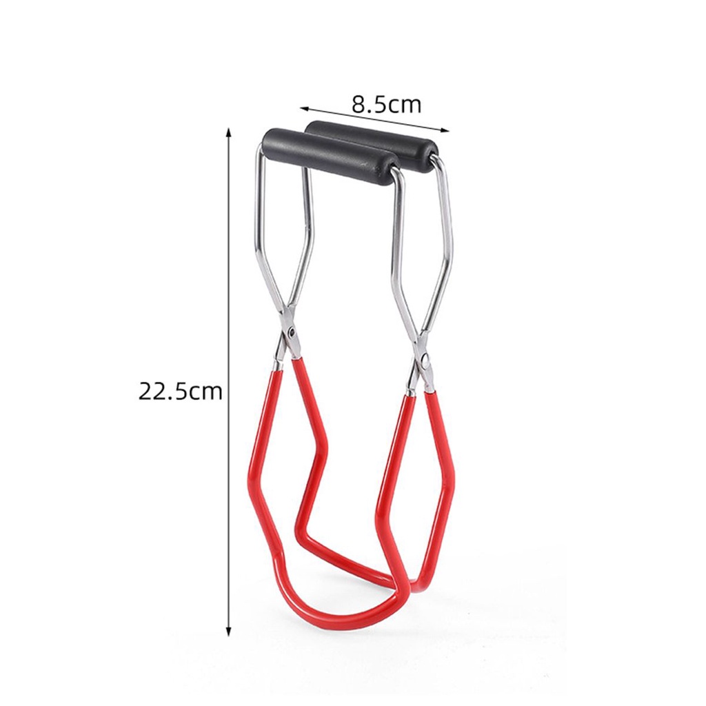 Dụng cụ gắp nắp chai lọ bằng thép không gỉ chống trượt tay cầm cao su tiện dụng