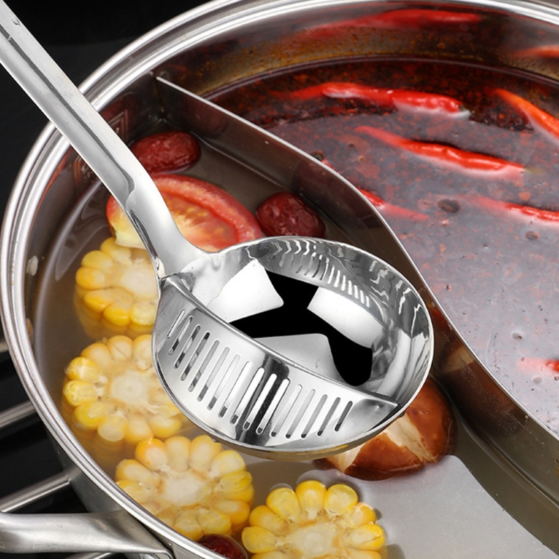 SC Oil Separator SpoonFilter Grease Spoon Colander Spoon Soup Fat Separator Filters