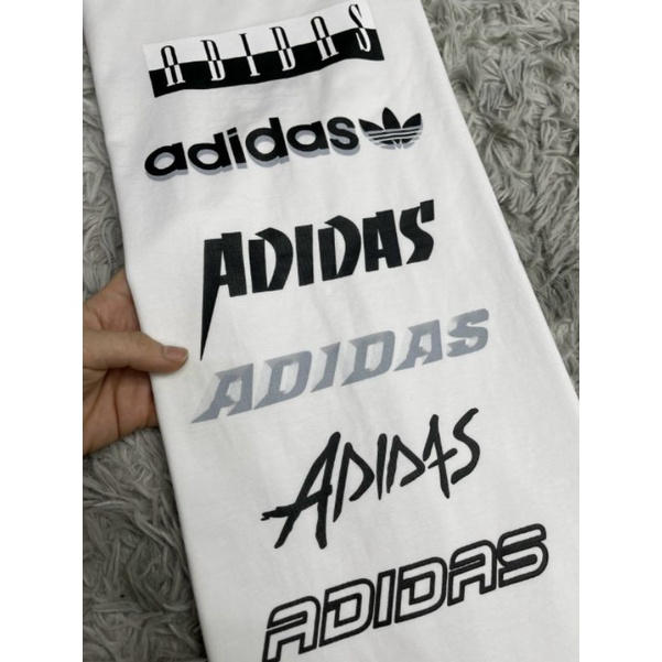 (CHUẨN HÃNG) Áo phông adidas cổ tròn cộc tay màu trắng