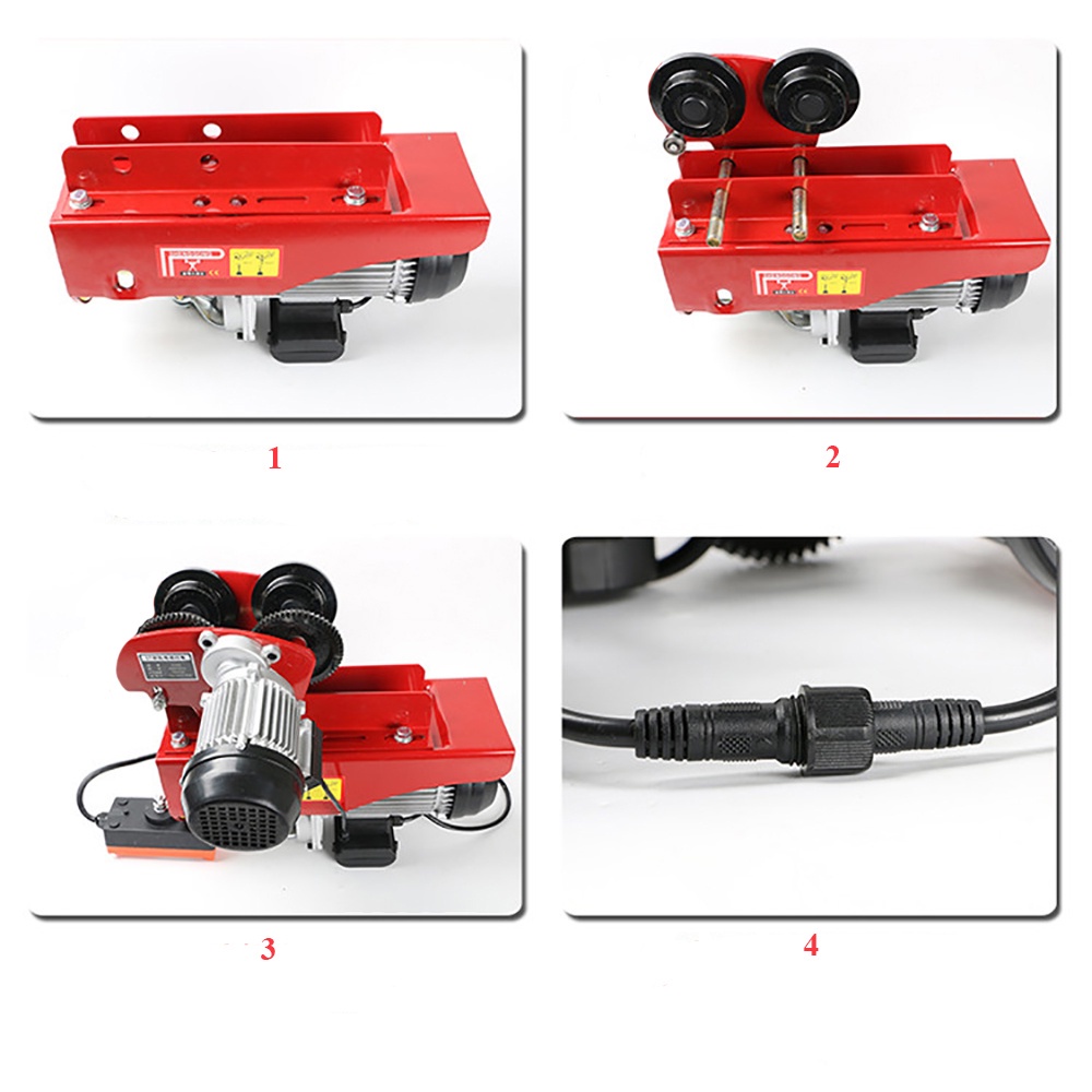 Bộ Tời Điện Kèm Rùa PA500 12M Giúp Máy Tời Treo Nâng Hạ Vật Nặng Dễ Dàng Trong Nhà Xưởng Công Nghiệp