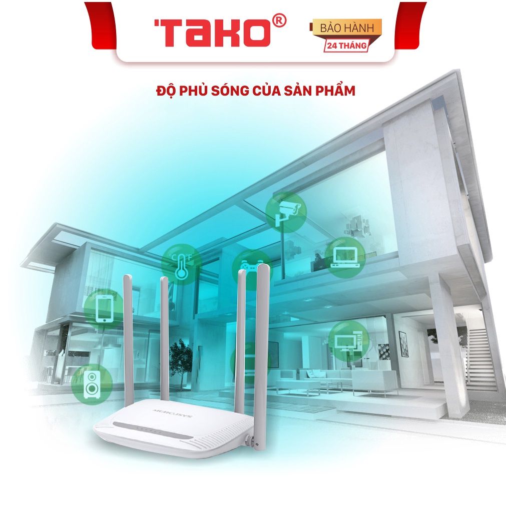 Bộ phát wifi Mercusys MW301R chuẩn N tốc độ 300Mbps. Chính hãng, BH 24 tháng