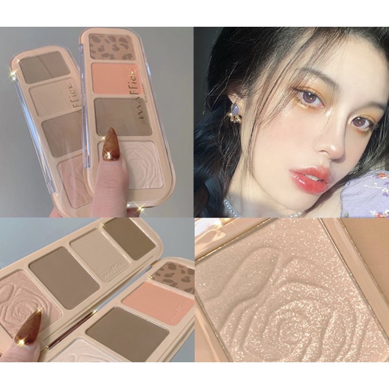 Bảng phấn 4in1 Maffick Rose Four Color