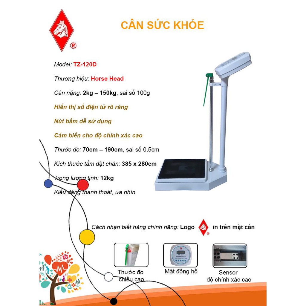 Cân sức khỏe điện tử TZ-120D Horse Head