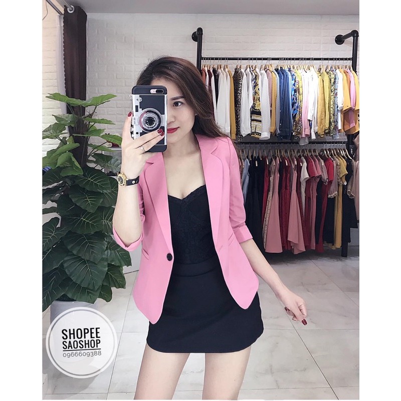 Áo vest nữ- áo blazer nữ 1 cúc kiểu dáng trẻ trung áo vest công sở cao cấp