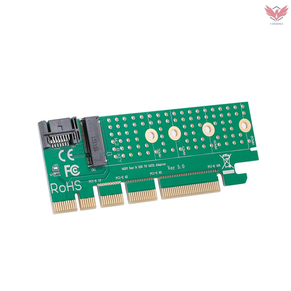 M.2 to SATA PCI-E KEY B SSD Adapter Converter Card PCI Express Slot SATA Cable Kit