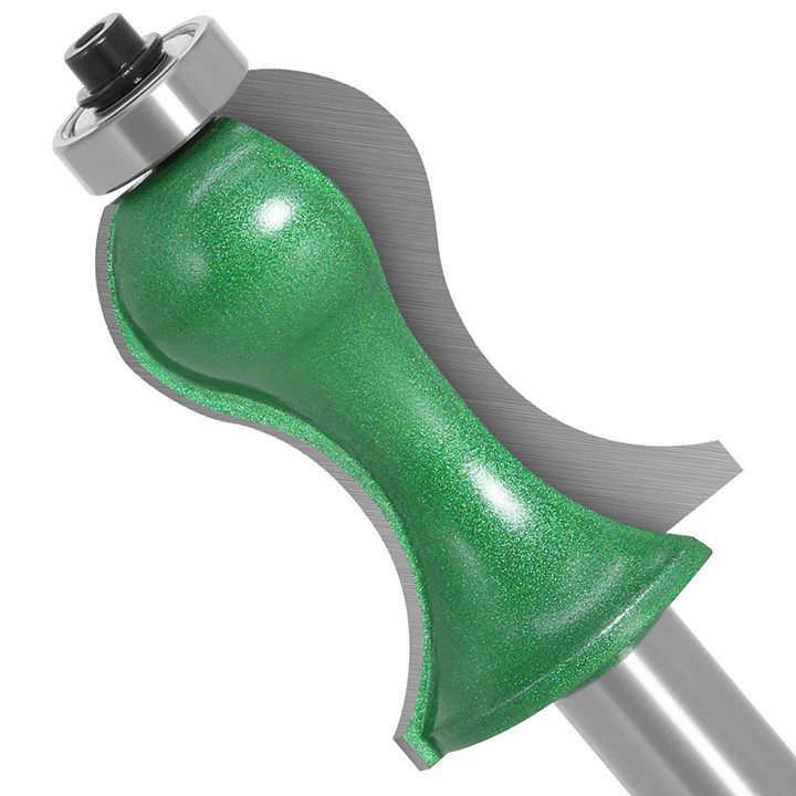 Mũi soi tay vịn cầu thang xanh lá hợp kim vonfram carbide