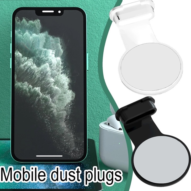Ốp Điện Thoại Silicone Cổng Sạc Type-C Chống Bụi Chống Nước Cho iOS Android