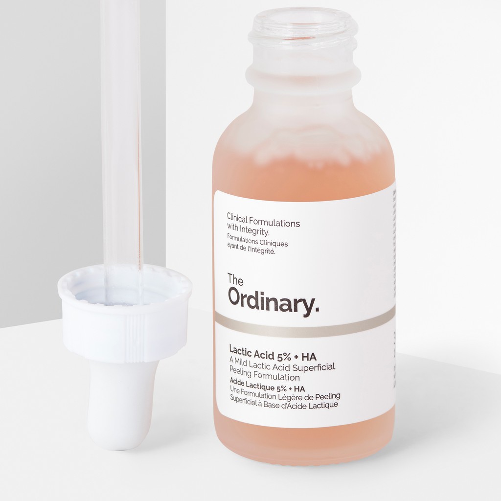 ( Bill Hãng ) Tinh Chất Tẩy Tế Bào Chết Hóa Học, Sáng Da, Đều Màu Da The Ordinary Lactic Acid + HA- The Ordinary 30ml