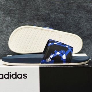 DÉP ADIDAS CLOUDFOAM PLUS GRAPHIC MÀU XANH NAVY