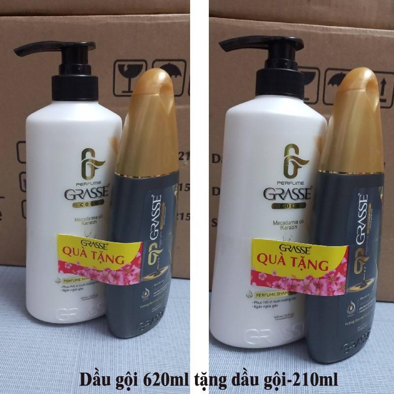 Dầu gội Grasse 620ml + tặng kèm dầu gội 215ml