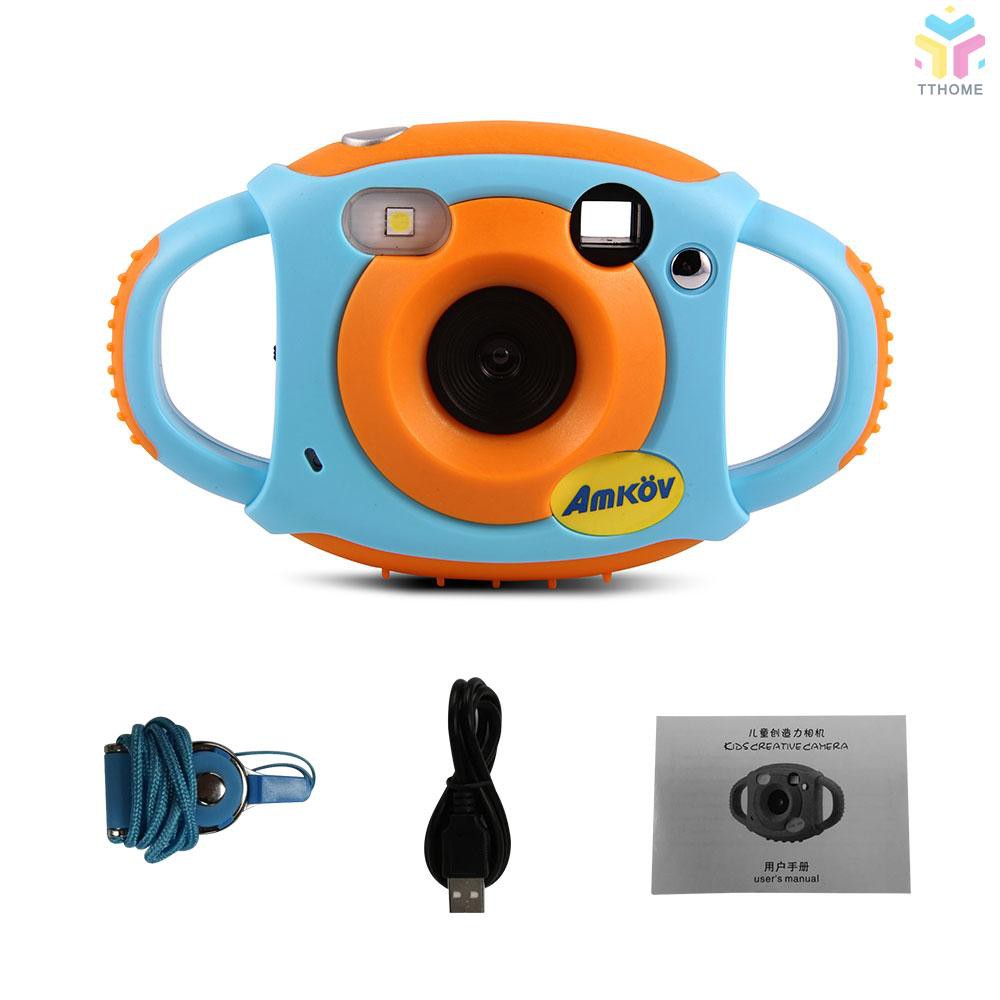 T&T Amkov Cute Digital Video Camera Max. 5 Mega Pixels Built-in Lithium Battery Christmas New Year Present for Kids Chil