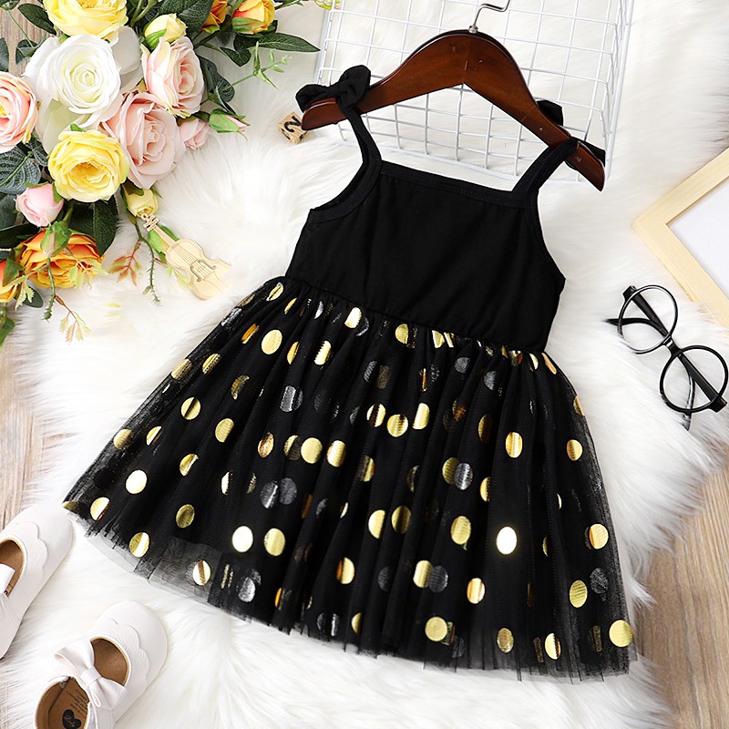 Đầm tutu MIKRDOO họa tiết chấm bi đáng yêu dành cho bé gái