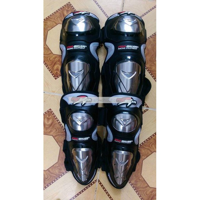 GIÁP BẢO HỘ TAY CHÂN PROBIKER INOX CHO NGƯỜI ĐI MOTO, XE MÁY