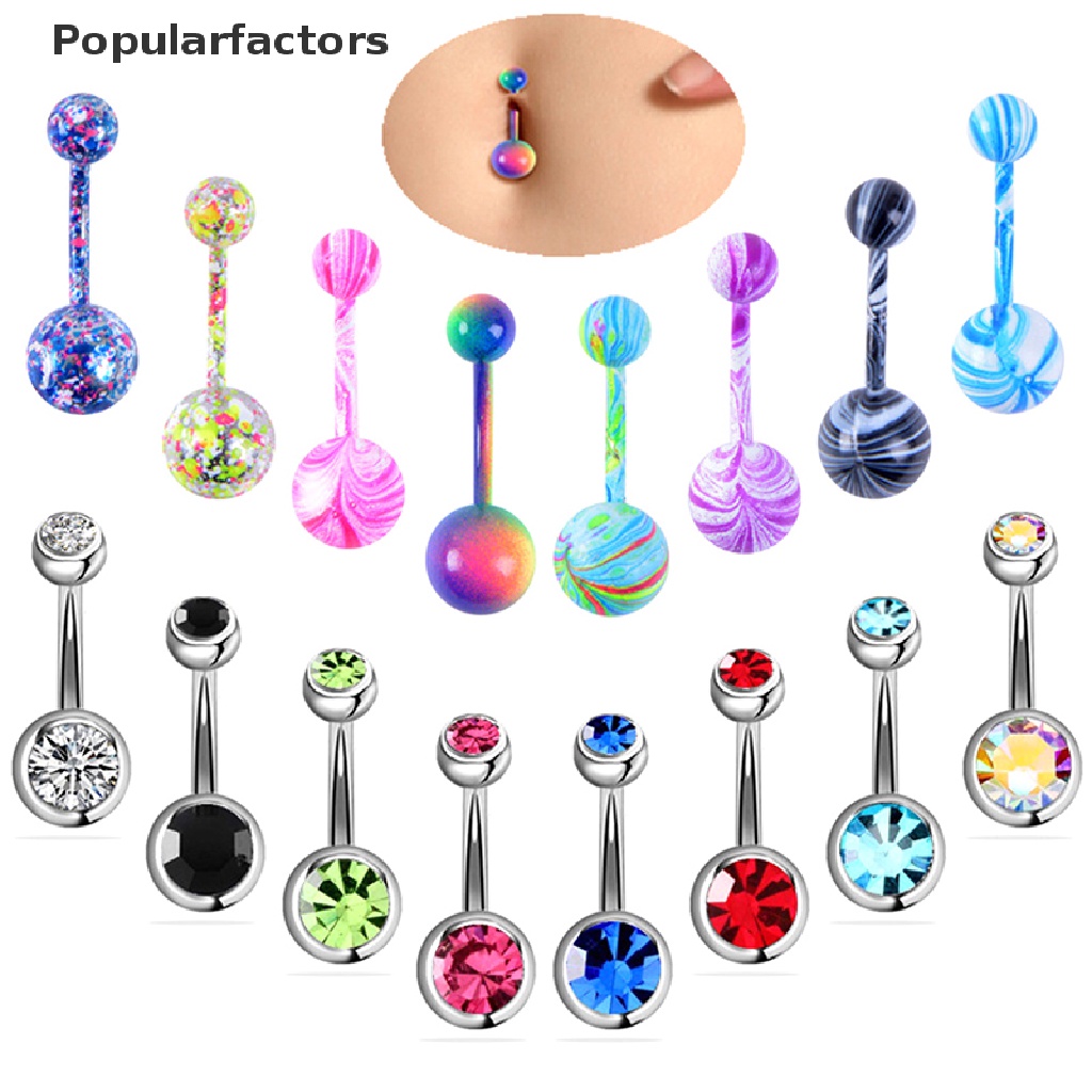 Bộ 16 Khuyên RốN ĐíNh Đá Xinh XắN