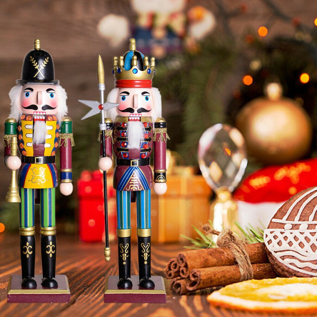 Mô hình chú lính chì bằng gỗ 30cm tiện lợi dành cho trang trí Giáng Sinh