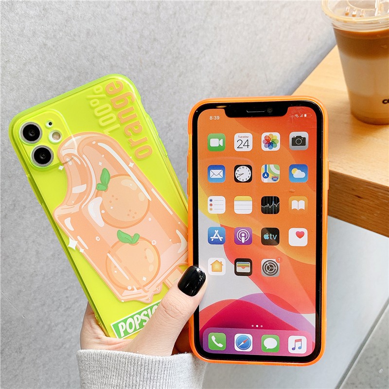 Ốp lưng iphone Ice Cream neon dẻo mềm 5/5s/6/6plus/6s/6splus/7/7plus/8/8plus/x/xr/xs/11/12/pro/max/plus/promax | BigBuy360 - bigbuy360.vn