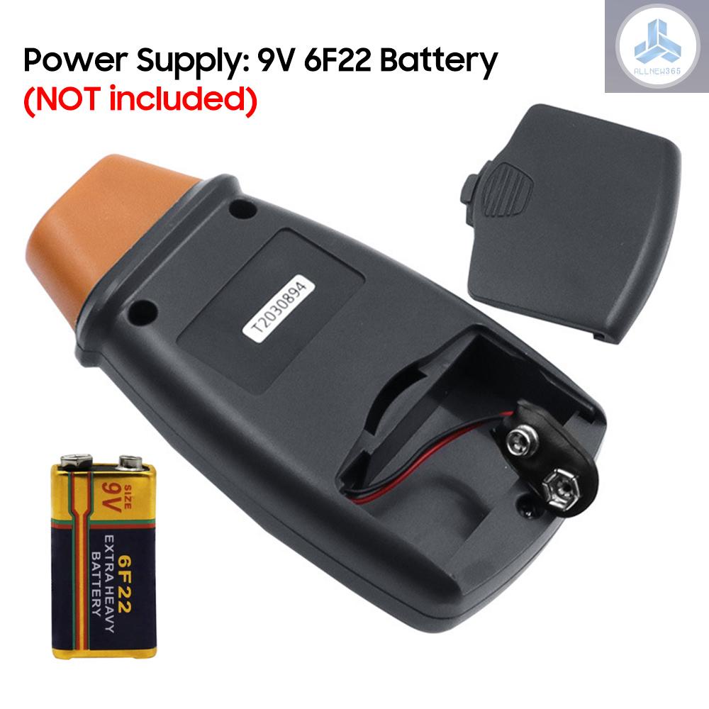 Máy Đo Tốc Độ Bằng Laser Cầm Tay Không Tiếp Xúc 2.5-99999RPM Kèm Túi Vải Cho Máy Giặt/Máy Giặt/Xe Hơi VN26