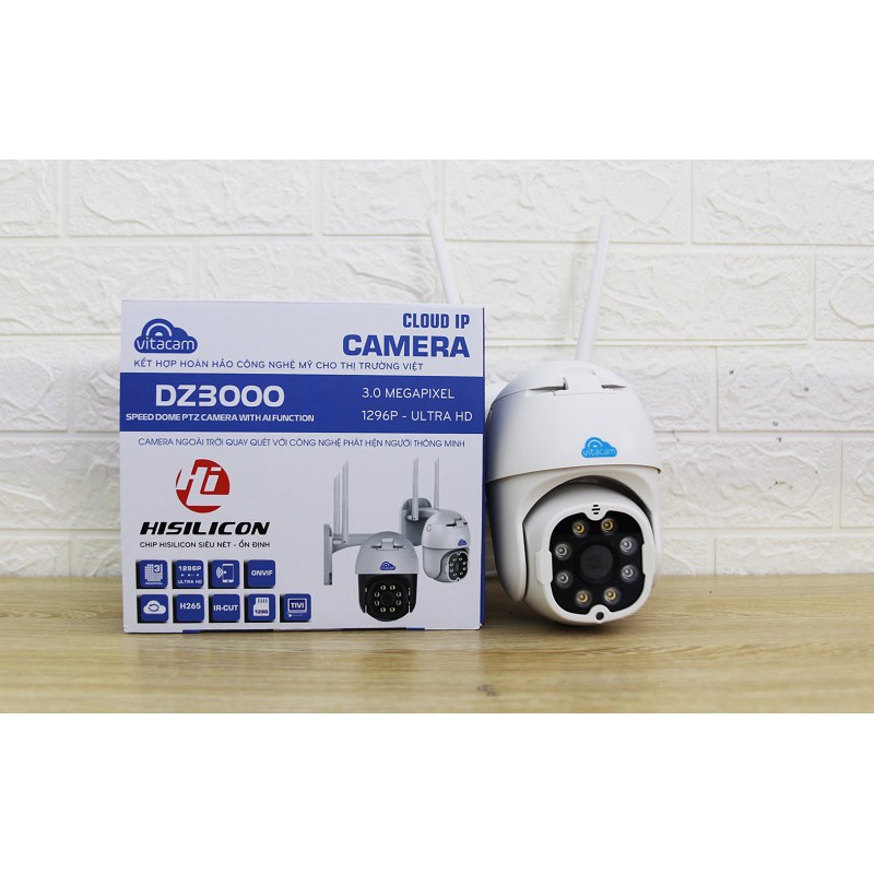 CAMERA PTZ VITACAM DZ3000 NGOÀI TRỜI - 3.0MPX + TÙY CHỌN THẺ NHỚ