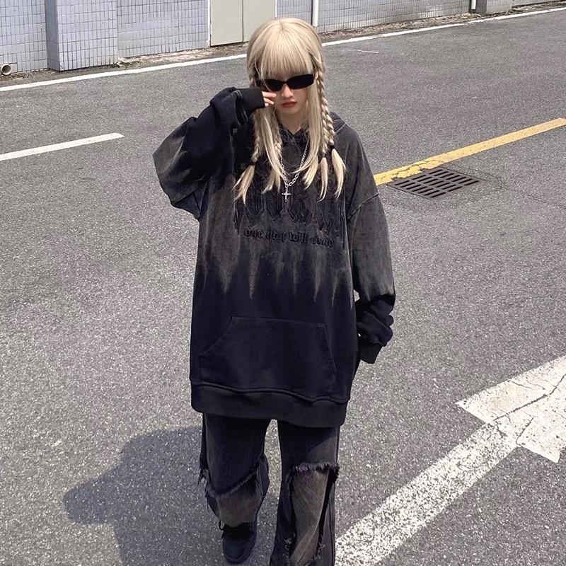 Áo hoddie form rộng