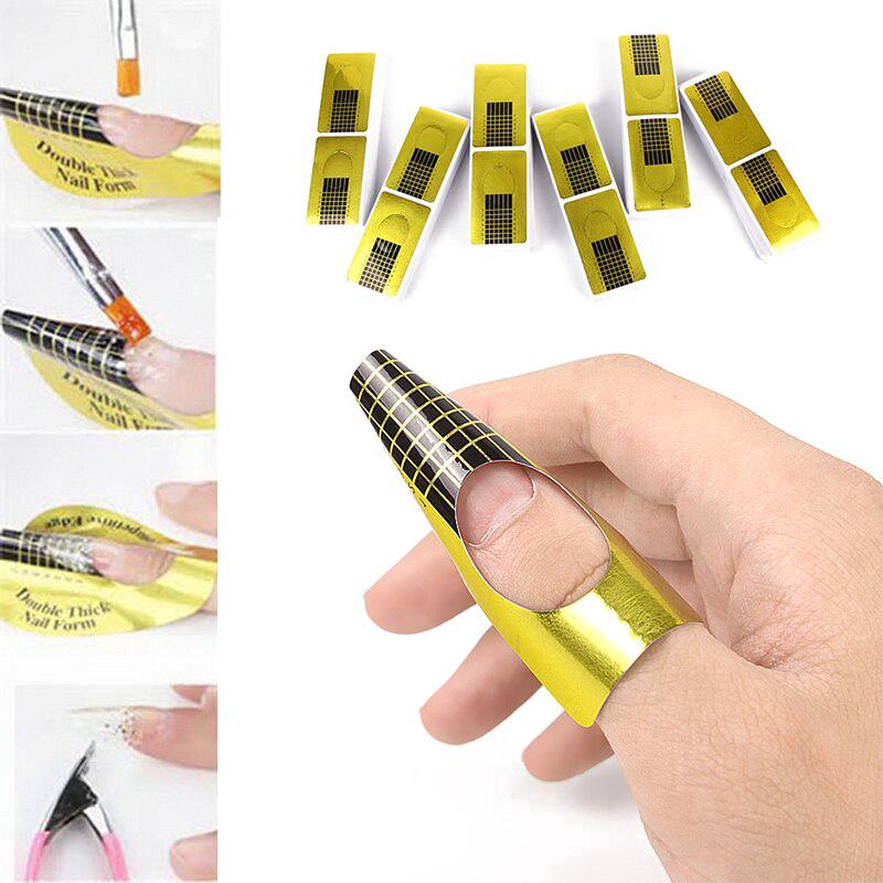 Set 100 miếng dán mở rộng định hình đầu móng