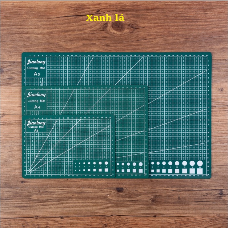 Bảng kê Cutting Mat (Hồng, Xanh, Đen, Tím, Vàng) khổ A3, A4, A5 dùng kê cắt, dán, rạch, làm đồ handmade DIY siêu bền nhé