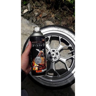 Chai sơn xịt sơn xe máy Samurai 3/124 màu bạc _ Silver