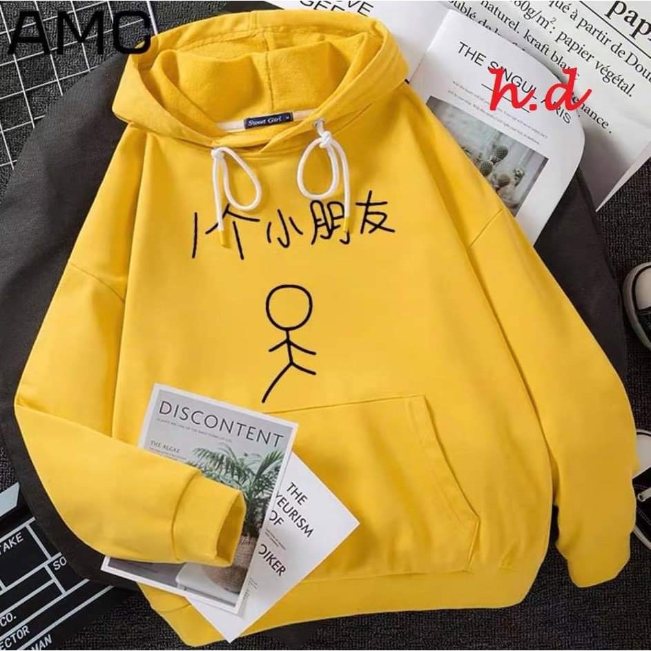 Áo hoodie người bạn nhỏ chữ tàu HDA0920