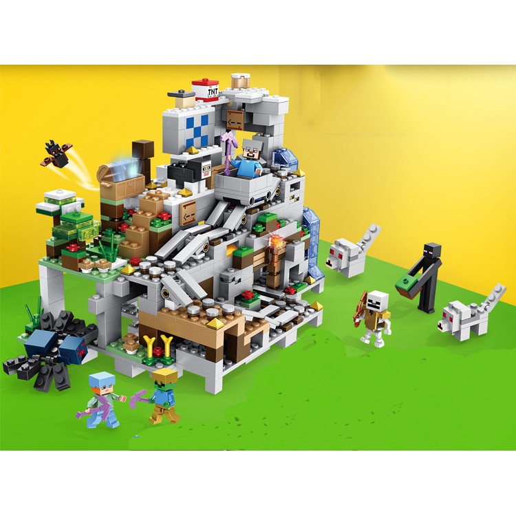 Lego Minecraft Hang Động Trên Đỉnh Núi Tuyết [NEW 2020]