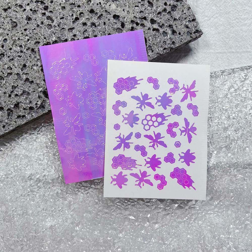 Miếng Dán Trang Trí Móng Tay Hình Hoa Tuyết Xinh Xắn