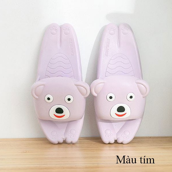 DÉP NỮ NAM UNISEX QUAI NGANG, DÉP TRONG NHÀ CON GẤU CỰC XINH, DÉP ĐI TRONG NHÀ THỜI TRANG CUTE CAO CẤP