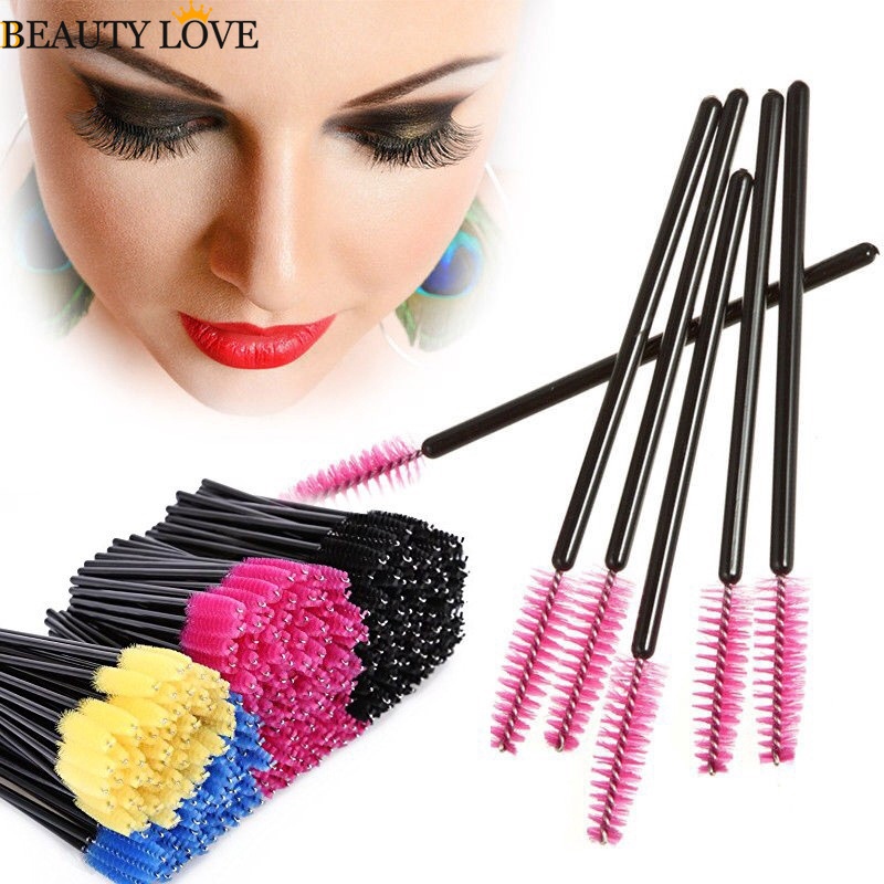 Set 50 Cọ Chuốt Mascara Uốn Cong Lông Mi Dùng Một Lần Tiện Dụng